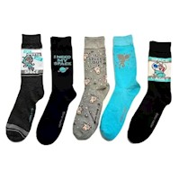 Packx5 Medias Largas Hombres Nickelodeon